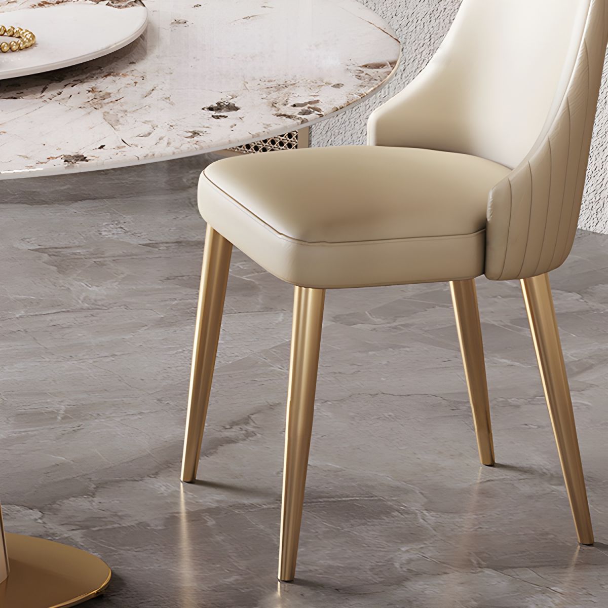 Glam 1/3/4/5/7 Pieces Dining Sets Round Dining Room Table Set