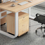 Modern Lockable Wood Filing Cabinet with Key Lock & Drawer / Cabinet