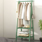 Scandinavian Hall Tree Wood Free Standing Storage Shelf Organizer Coat Hanger