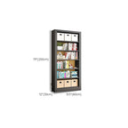 Ink Vertical Shelf Organizer with 3 Shelves, Steel Frame, Open Back
