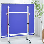 Indoor/Outdoor Cerulean Synthetic Laminate Ping Pong Table with Included Paddle