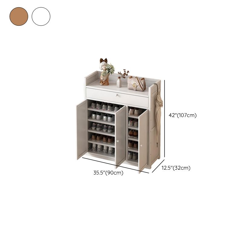 Bambusa 7-tier/6 Tiers/8-tier Shoe Displays with Horizontal Sloping Shelves and Dustproof Cover
