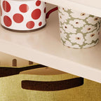 Modern Simple Style Nook Accent Cabinet with Damp-proof Closet, Glazed Door, Cabinet Knobs in Chalk