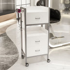 Alloy Equipment Cart with Casters and 1 Shelf/2 Tiers for Adult
