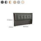 Trendy Panel Headboard with No Distressing, Piled Tufted Rectangle Design for King/Full Bed, Featuring Sponge Upholstery and Standard Height
