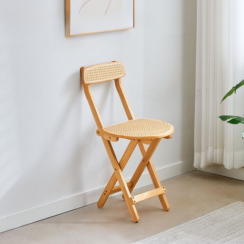 Tropical Cocoa/Natural Color Willow Space-saving Bistro Stool