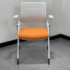 Simple Ergonomic Office Chairs with Adjustable Back Angle in Light Blue/Light Green/Citrus Color Upholstered Armrest