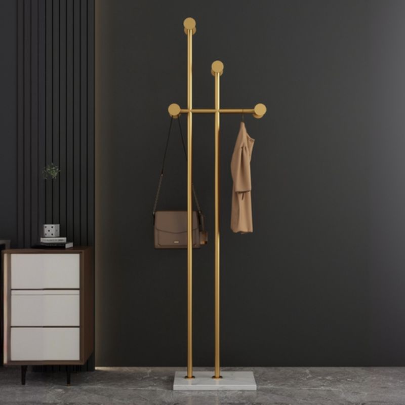 Contemporary Alloy Coat Rack with Metal Hook