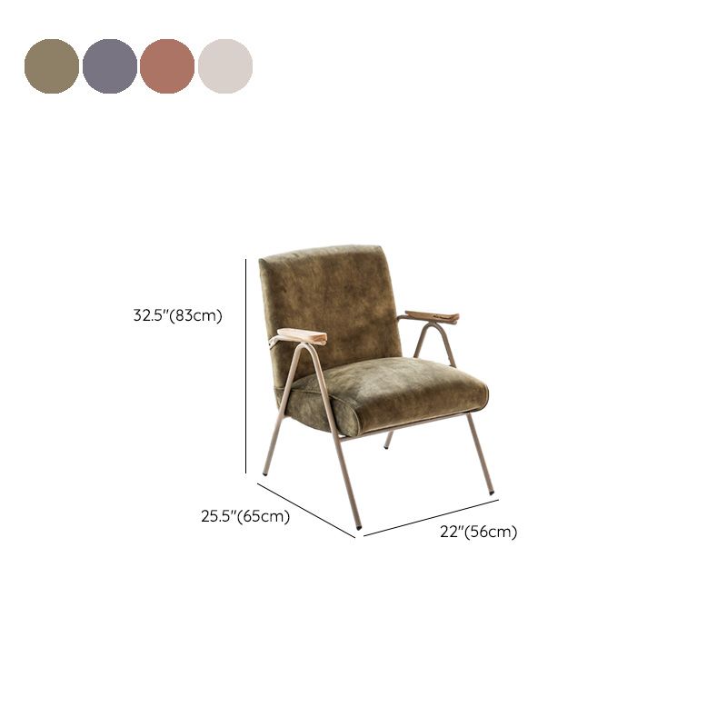 Modern Simple Style Single Sided Booth in Gray/Green/Cocoa with Armrest and Foam Upholstery