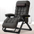 Art Deco Midnight Black Solid Color Reclining Reading Chair with Standard (No Motion) Base and Locking Back Angle, Stitch-tufted Removable Cushion Included/Not Included