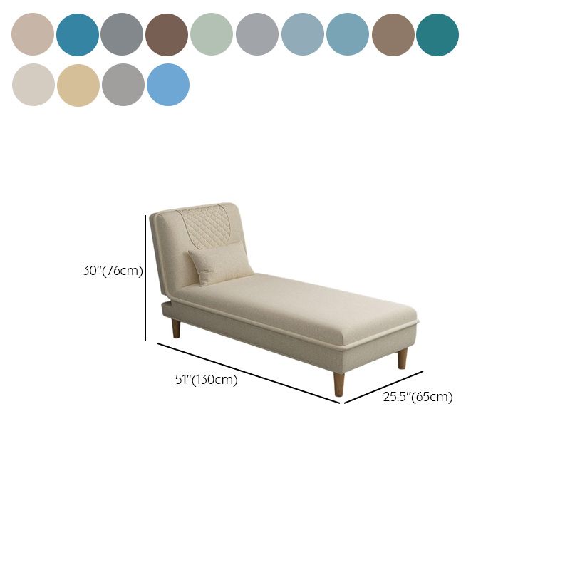Contemporary Solid Color Chaise Lounge Indoor with Pillow, Reclining and Alterable Features