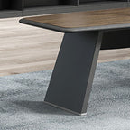 Office Desk with 2 Drawers, Cabinet, Stump Base, Exterior Shelf, Cable Management, Front Splash, and Cooling Hole