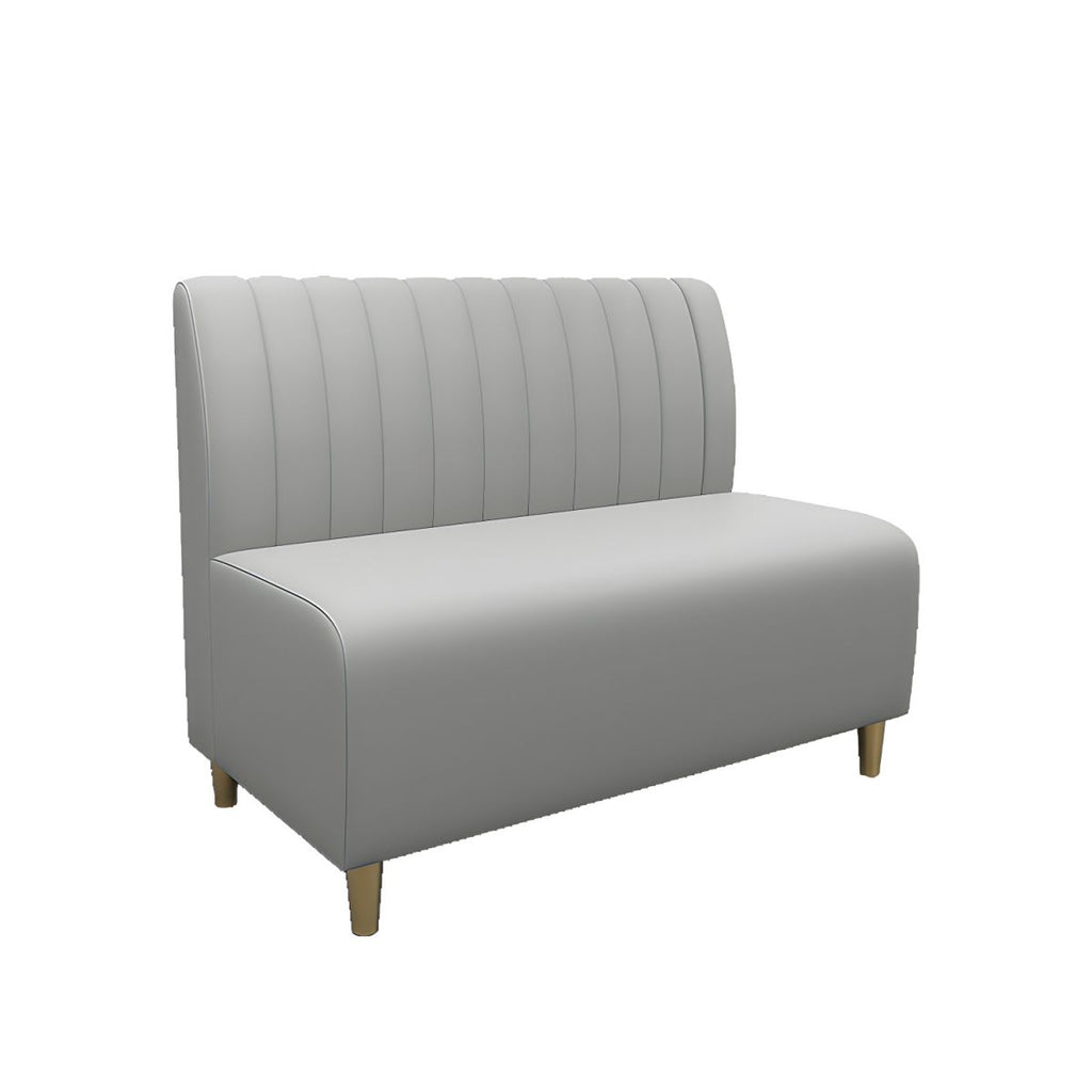 47.27"D x 25.59"W x 33.46"H Glam 2-seat Sewn Pillow Back Sofa for Restaurant