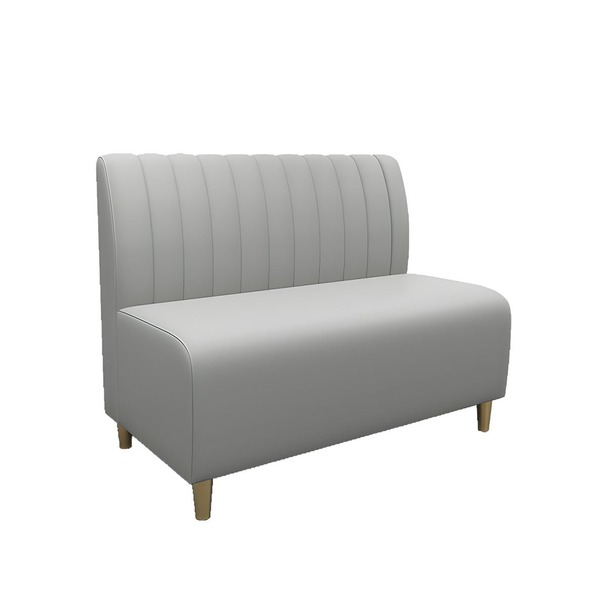 47.27"D x 25.59"W x 33.46"H Glam 2-seat Sewn Pillow Back Sofa for Restaurant