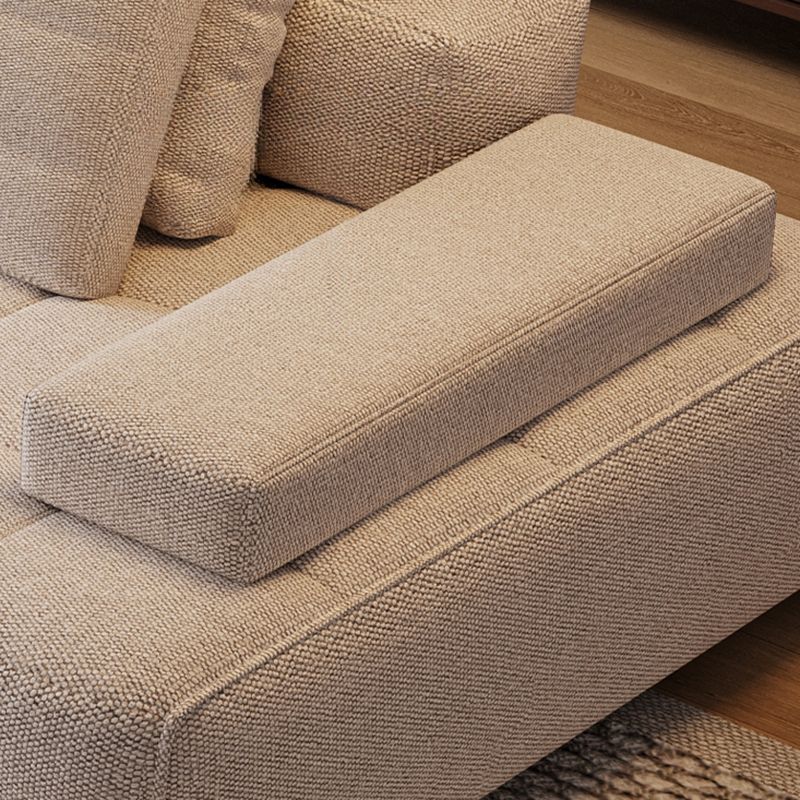 Modish Solid Color Scratch-durable/Stain Resistant Standard Sofa/Single Sofa in Chalk, 5 Person/4-seater/Seats 3