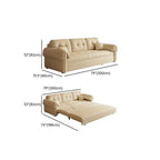 Scratch-immune Stitch-tufted Sleeper Futon Bed with Tufted Back, Container Storage, Pillow Top Arm, Pillow, and California King/King/Queen Size