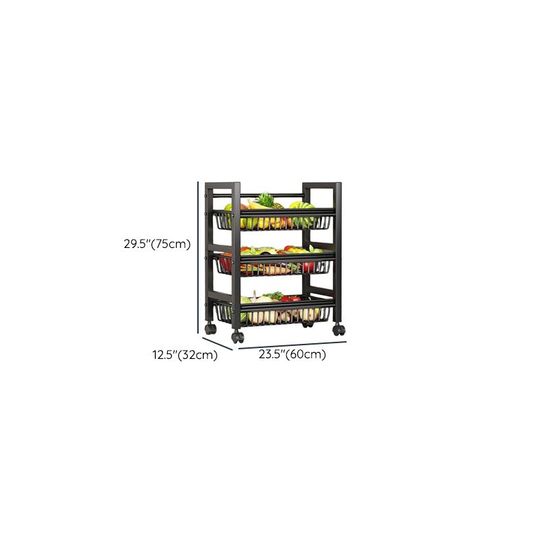 Portable Center with Alloy Countertop and 3/4 Baskets