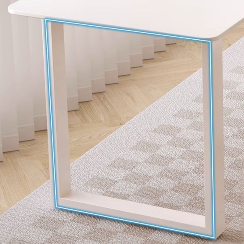 Casual Writing Desk with Easy Assembly, Scratch-proof Sleigh Base, Chalk Slate Top