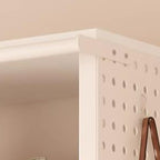 Chalk Simplistic Hall Rack with Repository and Steel Frame