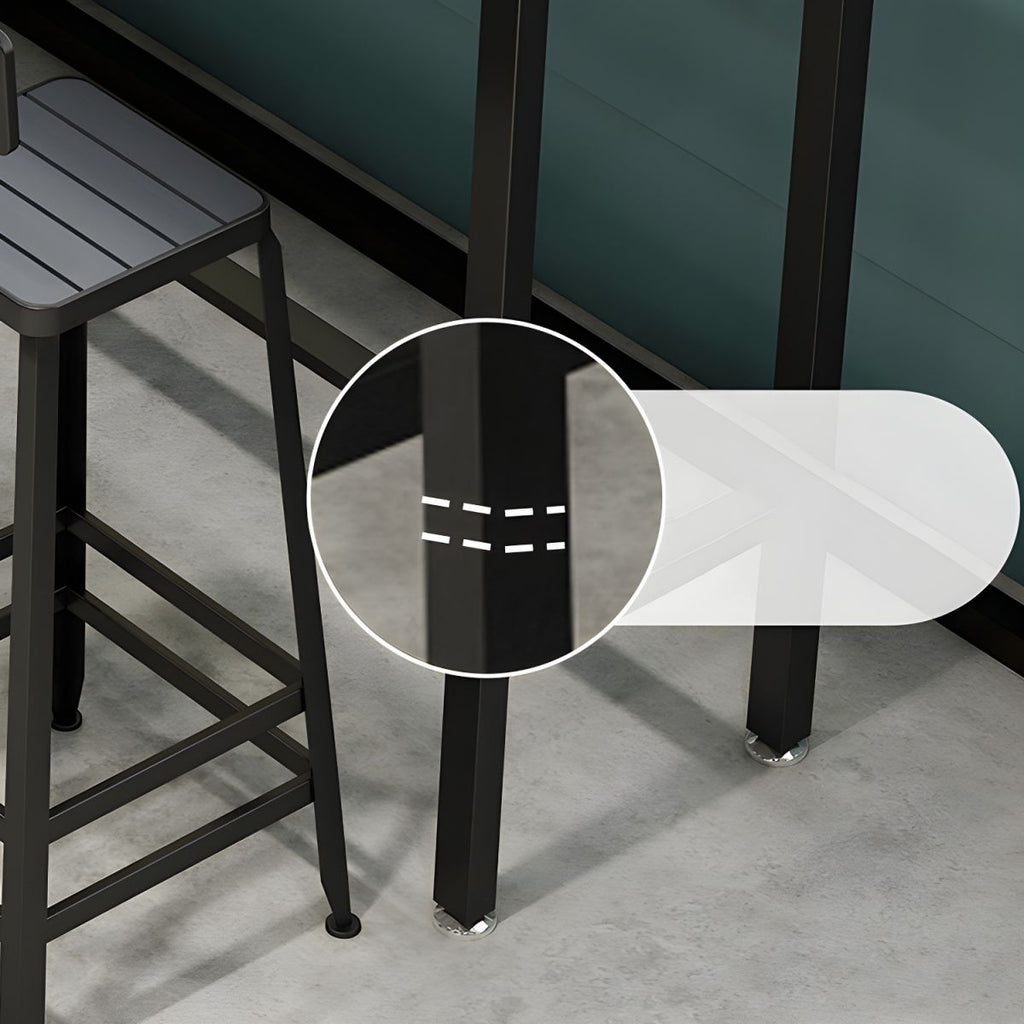 Industrial 1/5/9 Pieces Bar Table Set Wood Counter Table with High Stools for Bar