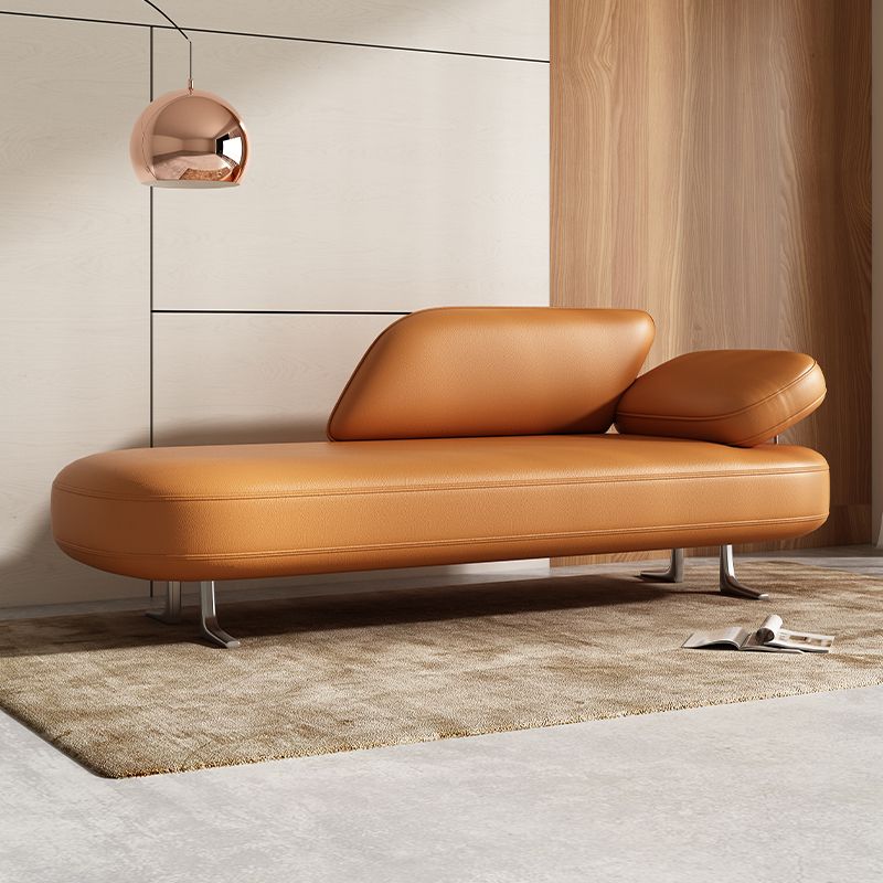 Modern Simple Style Chaise Chair for Bedroom with Solid Color and Left Arm/Right-hand Arm