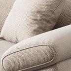 Standard Sofa in Tan with Armrest and 3 Pillows