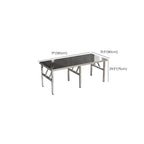 Stainless Steel Trendy Folding Rectangle/Square Foldable Banquet Table, Rust Resistant with Stainless Alloy Top