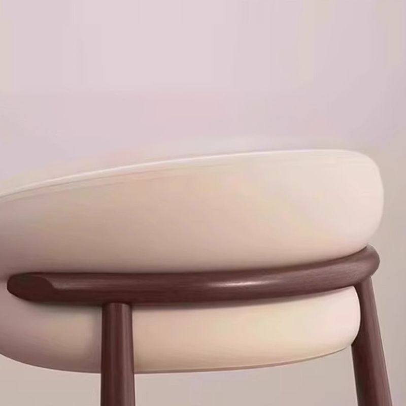 Art Deco Dinette Side Chair with Ventilated Back, Cushion Upholstery, Alloy Legs, and Foot Pads