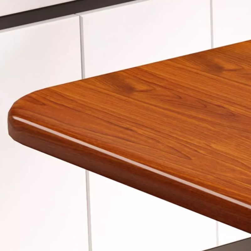 Composite Wood Dining Table with Crossed Legs, Scratch-proof, Foldable, Square Top for 2-seater