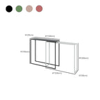 Alloy Sled Base Pub Table in Ink/Peony/Lime Green with Pull Out Feature