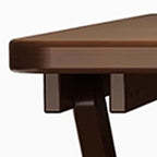 Sepia Trendy Folding Rectangle/Square Flip-top Table with Anti-stain Natural Wood Top