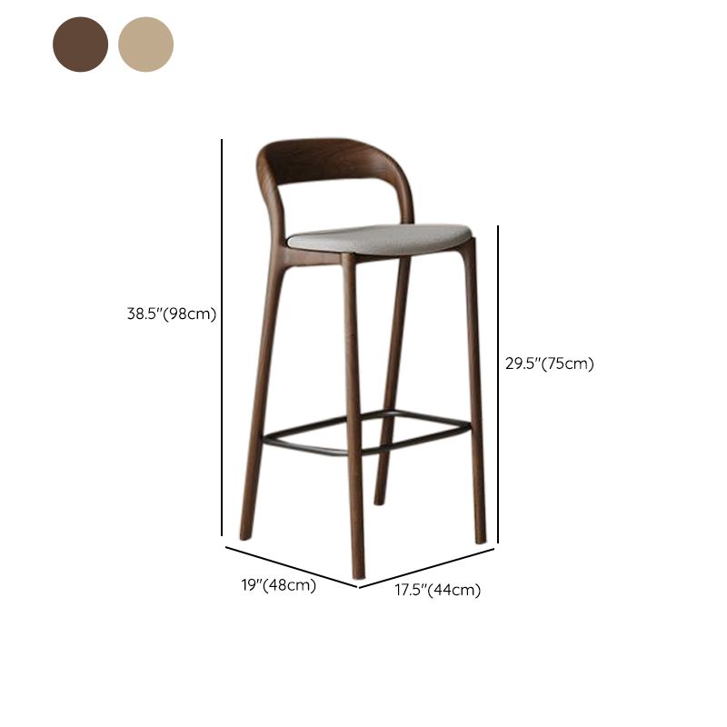 Coffee Wood/Natural Asymmetrical High Top Table in Natural Pine Wood with Three Legs and Upholstered Chair