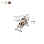 Trendy Engineered Wood Laptop Cart with Flexible Height and Casters