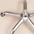 Simple Multi-levelled Wingbacked Chair with Single Color Steel Frame in Silver, Adjustable Backrest, and Glide Movement