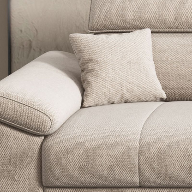 Standard Sofa in Tan with Armrest and 3 Pillows