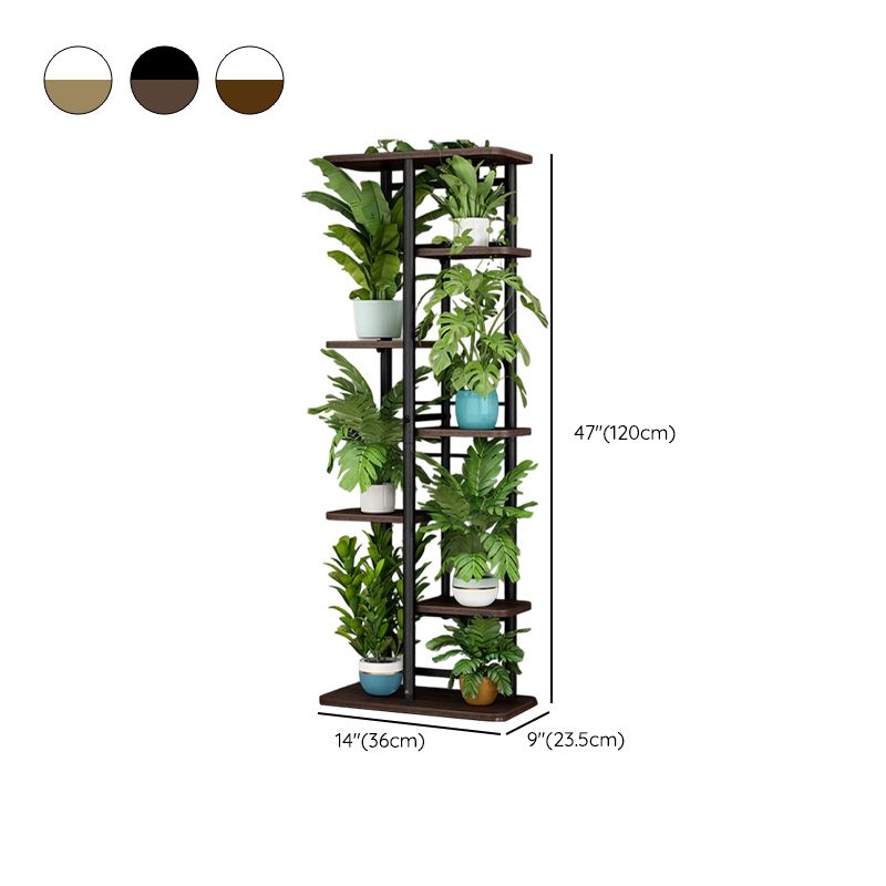 Trendy Rectangle Timber Flower Stand with 8/7/6 Shelves