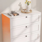 Chalk Trendy Metal Semainier/Bachelor Chest with 4/5/3 Drawers Vertical/Horizontal