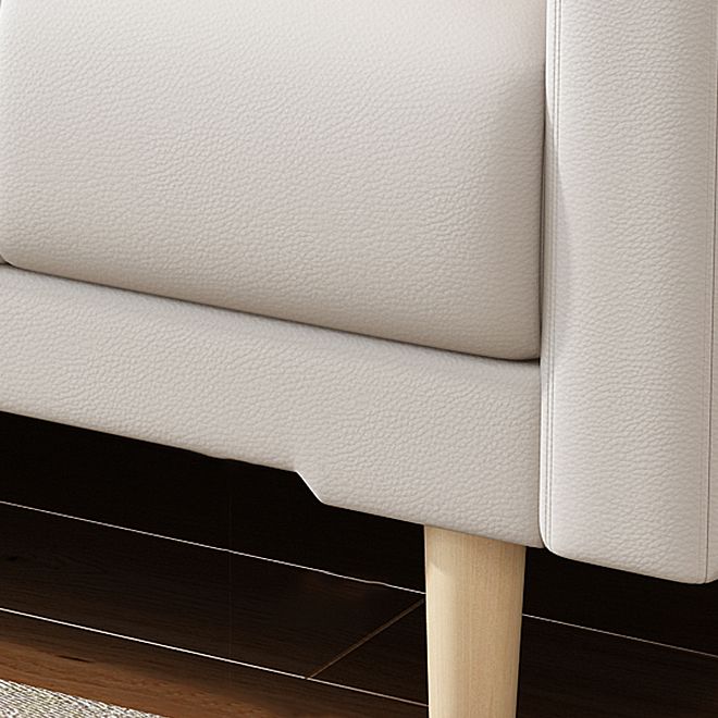 Modern Wood Frame Sofa with Anti Cat Scratch Fabric and Pillow Back