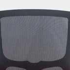 Simple Multi-levelled Single Color Chair with Nylon Frame in Midnight Black, Lumbar Support, Tilt Mechanism, and Glide Movement