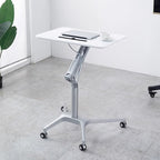 Modern Speaker Stand with Adaptable Height and Rollers