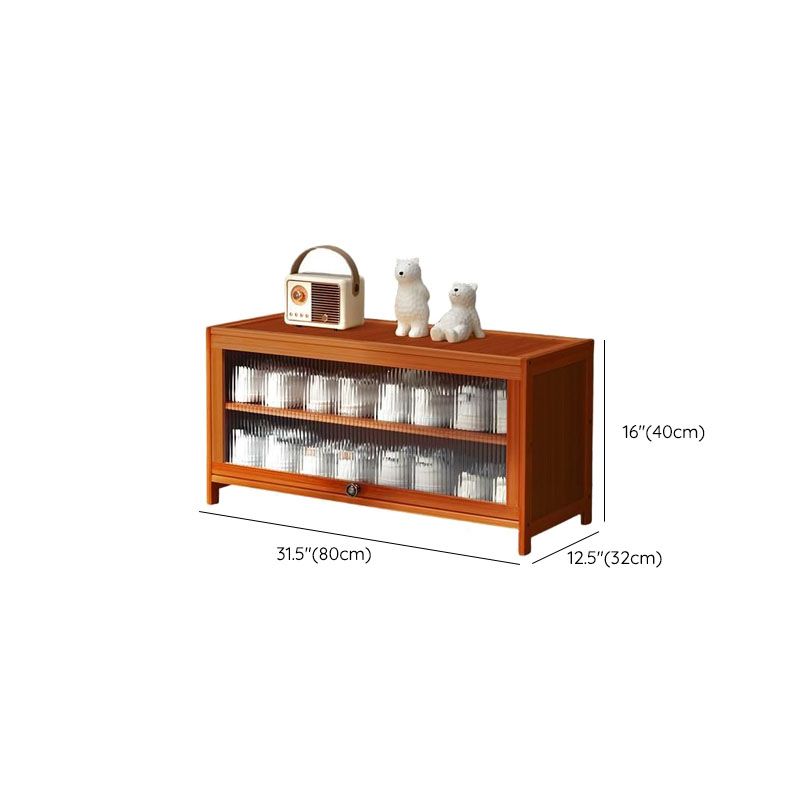 Wenge Brown Bamboo Dustproof Shoe Console 10 Tiers/8-tier/6 Tiers