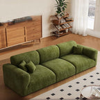 Drawing Room Standard Sofa/Loveseat in Soft-pile Fabric with Sage Upholstery and Armrest