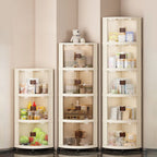 Modern Simple Style Nook Accent Cabinet with Damp-proof Closet, Synthetic Countertop in Chalk