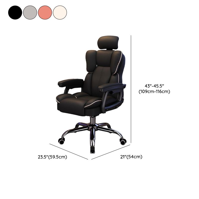 Simple Multi-levelled Wingbacked Chair with Single Color Steel Frame in Silver, Adjustable Backrest, and Glide Movement