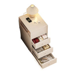 Modish Nightstand With Drawer Organization Featuring 2 Shelves/1 Shelf and Composite Wood Countertop