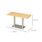 Veneer Dining Table with Pedestal Base, Heatproof, Seating for 4/2-seater/Seats 3