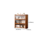 Caramel Vertical Organizing Shelf with 5-Cabinet/4-Cabinet/3 Cabinets, 6-Shelf/5-Shelf/4 Shelves, and Closed Back