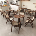 Trendy Round Solid Wood Table with Rounded Edges, No Seating, and Assembly Required