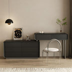 Modish Large Vanity Set with Laminate Table Top, White Chair, 8 Drawers, Light Up Mirror