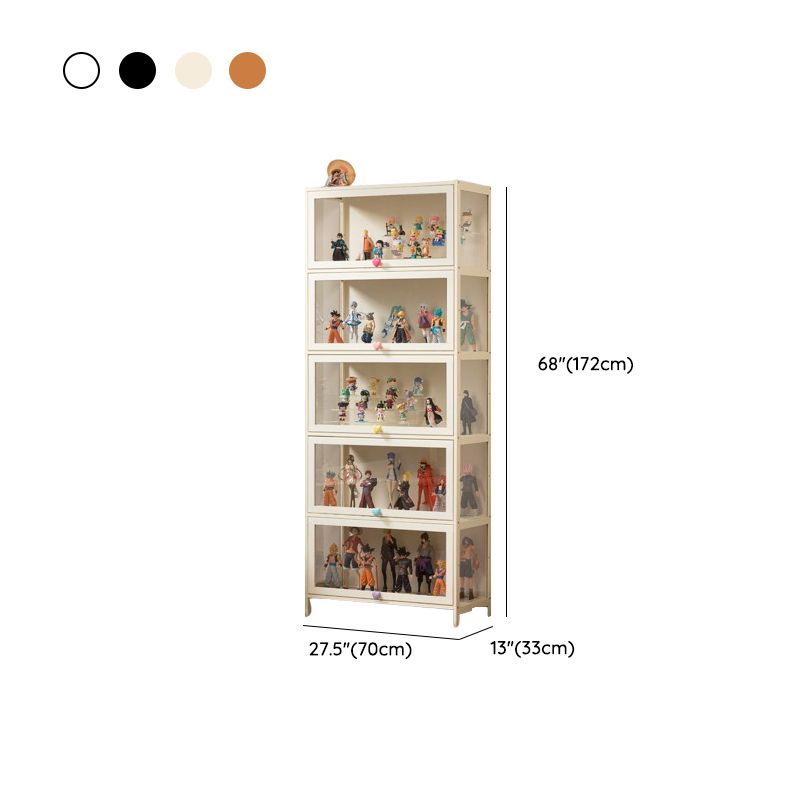 Bambusa Flooring Curio Cabinet with Stockroom, 4 Cabinets/3 Cabinets/2 Cabinets, 4 Shelves/3 Shelves/2 Shelves, 4 Doors/3 Doors/2 Doors